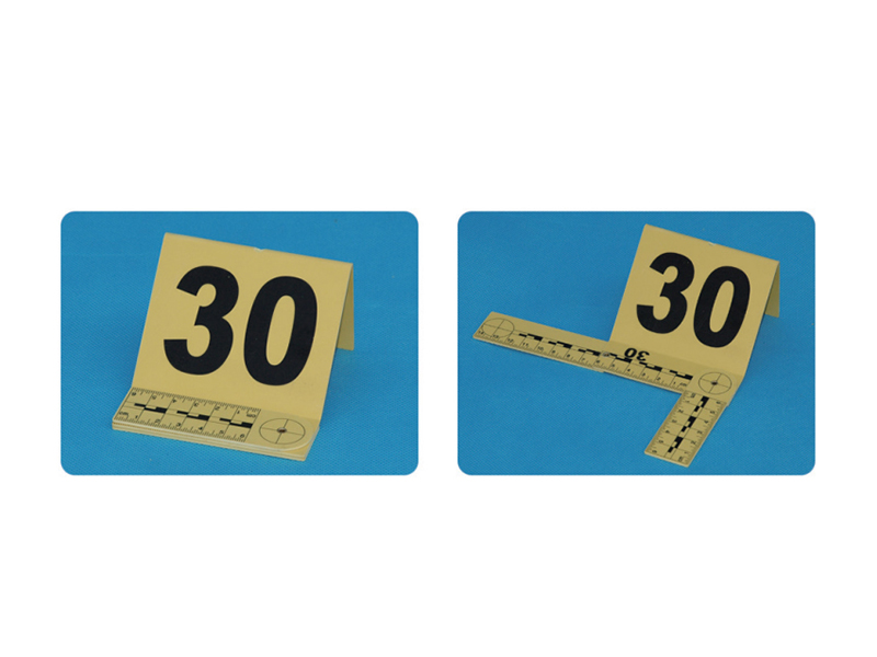 黄色塑料物证牌(号码1-30，L比例尺)